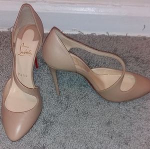 Authentic Beige Christian Louboutin Sz 38
